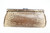  Pale Yellow & Brown 1950's-60's MONITOR (Ring) Lizard Skin CLUTCH - w/ Fold-In Handle 