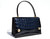  1950's-60's BLACK Alligator Skin Handbag - FRANCE - Hermes Style 