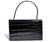  1950's-60's BLACK Alligator Skin Handbag - FRANCE - Hermes Style 