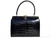  Classic 1950's-60's BELLESTONE BLACK Alligator Skin Handbag 