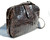  SISO 1990's-2000's Chocolate Brown ALLIGATOR Belly Skin SHOULDER Bag - ITALY 