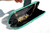  GREEN Multi-Color 1970's-80's Reptile Skin Clutch Shoulder Bag 