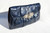  Embellished NAVY BLUE 1980's COBRA Snake Skin CLUTCH Bag - J RENEE 