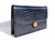  Rare MIDNIGHT BLUE 1950's-60's LEDERER Crocodile POROSUS Belly Skin CLUTCH Purse 