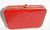  Bright RED Hard-Sided ALLIGATOR Belly Skin CLUTCH Shoulder Bag 