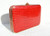  Bright RED Hard-Sided ALLIGATOR Belly Skin CLUTCH Shoulder Bag 