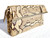 1970's-80's Susan Gail Pleated PYTHON Snake Skin CLUTCH Handbag - Great Handles!   1970's-80's Susan Gail Pleated PYTHON Snake Skin CLUTCH Handbag - Great Handles!