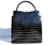  TALL 1950's-60's Jet  Black ALLIGATOR Belly Skin Handbag 