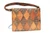 RARE Cognac & Taupe 1950's-60's Patchwork Anteater Skin Shoulder Bag 