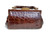 Early 1900's Chocolate Brown Edwardian Hornback ALLIGATOR Handbag   Early 1900's Chocolate Brown Edwardian Hornback ALLIGATOR Handbag