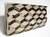 R & Y AUGOUSTI 1990's-2000's Cream STINGRAY Skin, Abalone & Brass CLUTCH 