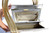  MARTIN VAN SCHAAK 1960's-70's Matte Metallic GOLD Python Snake Skin Handbag - Jewels! 