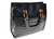  Gorgeous 1990's-2000's LANA MARKS Jet Black Alligator Belly Skin Handbag - Tortoise Handles 