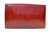  Lovely RED 1950's ALLIGATOR Belly Skin Clutch Bag - ARGENTINA 