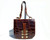  Classic 1980's Chocolate Brown Large Scaled ALLIGATOR Skin Shoulder Messenger Bag - ITALY 