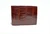  BOSCA 1990's Dark COGNAC ALLIGATOR Belly Skin Billfold Wallet 