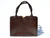  Chocolate Brown MARTIN VAN SCHAAK 1950's-60's Lizard Skin Handbag - CROWN Clasp!! 