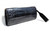  1990's-2000's JET BLACK Crocodile Belly Skin Clutch Bag - WORTH 