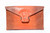  Orange 1990's-2000's (Ring) LIZARD Skin CLUTCH Bag w/ Silver Piercing - PANTERA 