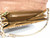  FAN SHAPE 1970's-80's Multi-Color PYTHON Skin CLUTCH Shoulder Bag 