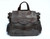  BOHO Casual Dark BROWN 1970's-80's PYTHON Snake Skin & Leather SATCHEL Handbag Shoulder Bag 