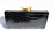  Jet Black 2000's De VECCHI by Hamilton Hodge CROCODILE Skin CLUTCH - Great CLASP! 