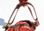  ROCKSTAR 1990's RED Studded PYTHON Snake Skin Shoulder Bag - RASHEEDAH 