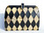  1990's Structured Yellow & Black Patchwork COBRA Snake Skin CLUTCH Shoulder Bag 