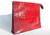  New! Cranberry Red CROCODILE Belly Skin Make Up Bag Clutch 