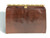  Classic 1950's-60's CHOCOLATE Lizard Skin CLUTCH Bag 