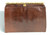  Classic 1950's-60's CHOCOLATE Lizard Skin CLUTCH Bag 