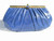  Fabulous BLUE 1980's JUDITH LEIBER Karung Snake Skin CLUTCH 