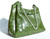 XL 16 x 12 Early 2000's GREEN Crocodile Belly Skin Shoulder Bag - Mauro Governa   XL 16 x 12 Early 2000's GREEN Crocodile Belly Skin Shoulder Bag - Mauro Governa