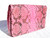  XL Early 2000's Fuschia PINK PYTHON Snake Skin Clutch Bag - Maia N. - Italy 