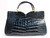  ROSENFELD 1950s-60's Jet Black ALLIGATOR Skin Handbag 