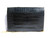  1980's-90's JET BLACK ALLIGATOR Skin Shoulder Bag Clutch - MENESTRIER - PARIS 