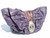  WILD 14" 1980's PURPLE PYTHON Snake Skin & Leather CLUTCH Bag 