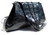  Dramatic & Soft 1990's-2000's Black HORNBACK Alligator TAIL Skin Shoulder Bag 