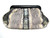LAI Early 2000's Stunning Metallic Black, Gold & Cream PYTHON Snake Skin Clutch Bag   LAI Early 2000's Stunning Metallic Black, Gold & Cream PYTHON Snake Skin Clutch Bag