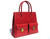 Huge 12 x 10 Early 2000's LANA MARKS Red ALLIGATOR Belly Skin Handbag Shoulder Bag - Boxed!   Huge 12 x 10 Early 2000's LANA MARKS Red ALLIGATOR Belly Skin Handbag Shoulder Bag - Boxed!