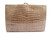 XL 1990's-2000's Dark TAN CROCODILE Belly Skin Wallet & Change Purse   XL 1990's-2000's Dark TAN CROCODILE Belly Skin Wallet & Change Purse