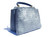  Early 2000's  BLUE Hornback Crocodile Skin Satchel Shoulder Bag 
