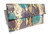 XL Early 2000's Turquoise, Purple & Tan PYTHON Snake Skin CLUTCH Bag   XL Early 2000's Turquoise, Purple & Tan PYTHON Snake Skin CLUTCH Bag