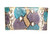 XL Early 2000's Turquoise, Purple & Tan PYTHON Snake Skin CLUTCH Bag   XL Early 2000's Turquoise, Purple & Tan PYTHON Snake Skin CLUTCH Bag