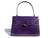  Gorgeous Early 2000's Grape Compote VIOLET CROCODILE Belly Skin Handbag 