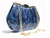  RARE 1970's-80's NAVY BLUE Snake Skin PYTHON Shoulder Bag/Clutch 