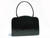  CHIC 1950's-60's Jet Black CROCODILE Porosus Skin Handbag 