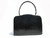  CHIC 1950's-60's Jet Black CROCODILE Porosus Skin Handbag 