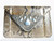  TIFFANY & CO. / JACOMO 1960's Python Snake Skin & STERLING SILVER Clutch 