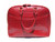  XXL Early 2000's RED Crocodile Belly Skin Handbag Shoulder Bag SATCHEL - SUAREZ 